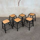 Set de 6 tabourets empilables