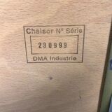 Suite of 4 foldable blue velvet event chairs