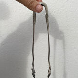 Silver-plated metal sugar tongs