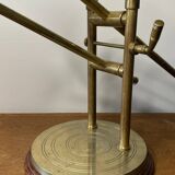 Adjustable brass desk lamp 1940s France