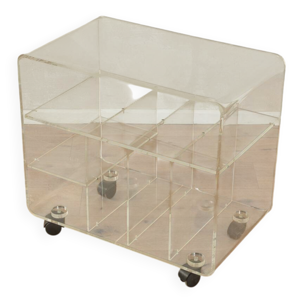 Meuble HiFi en acrylique, années 1960