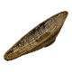 Vintage elongated wicker basket