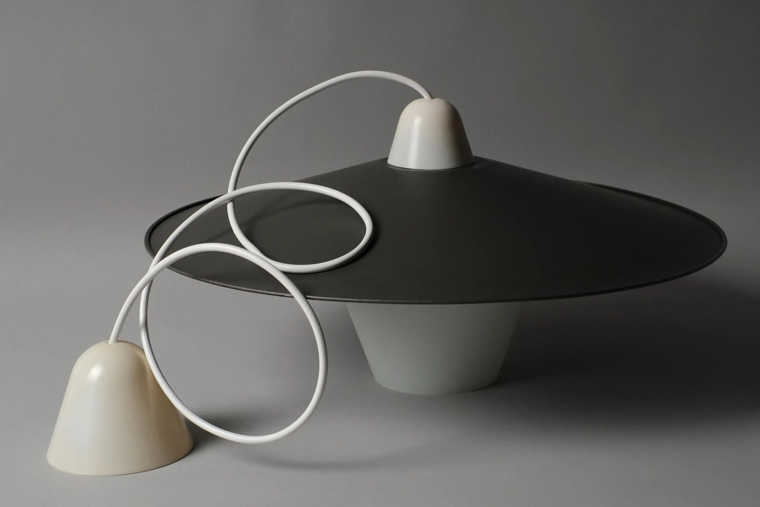 Modern Mid-Century Pendant Lamp Flying Saucer, Space Age Design from the 1960s