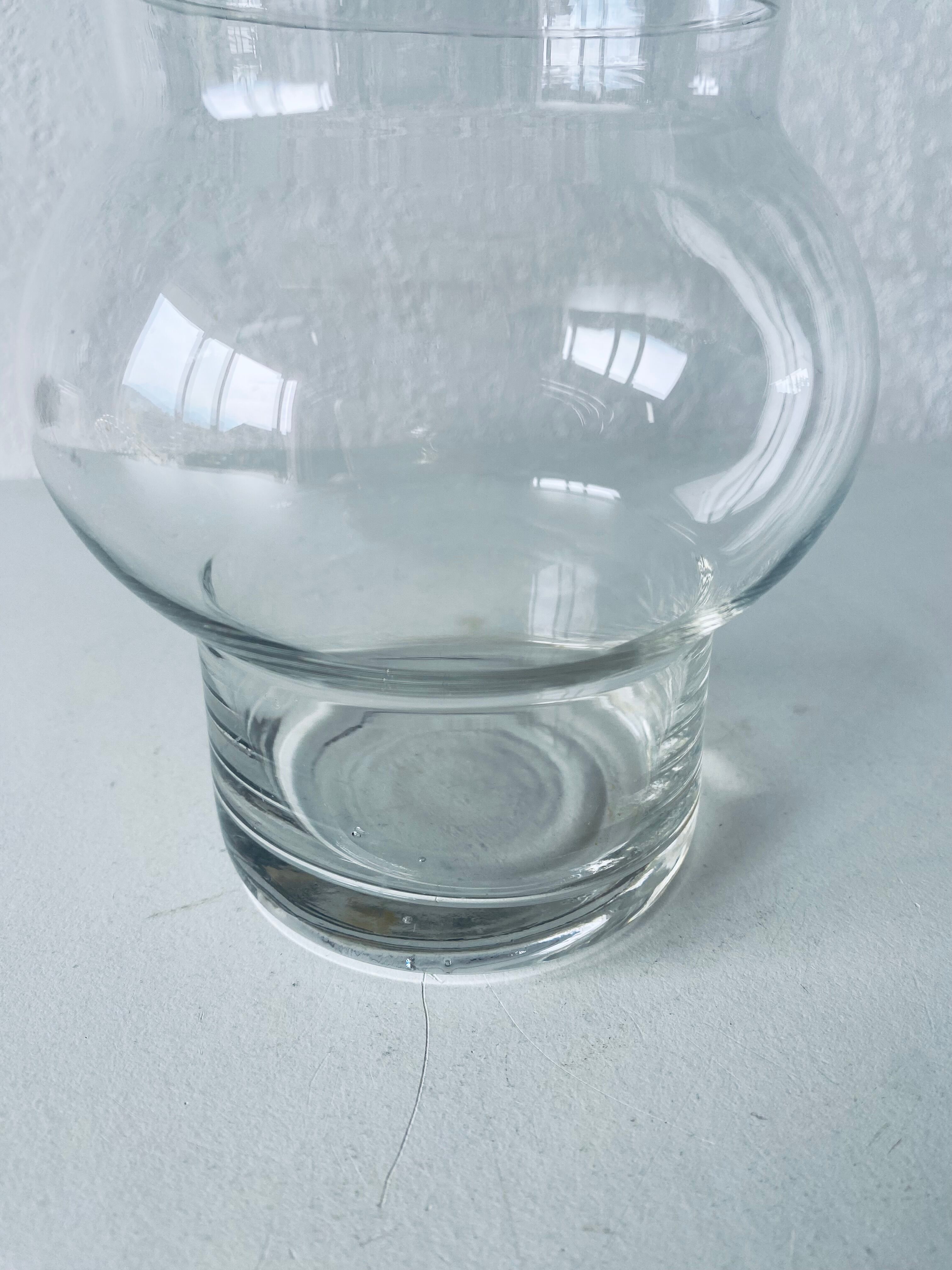 Apothecary shaped glass bottle