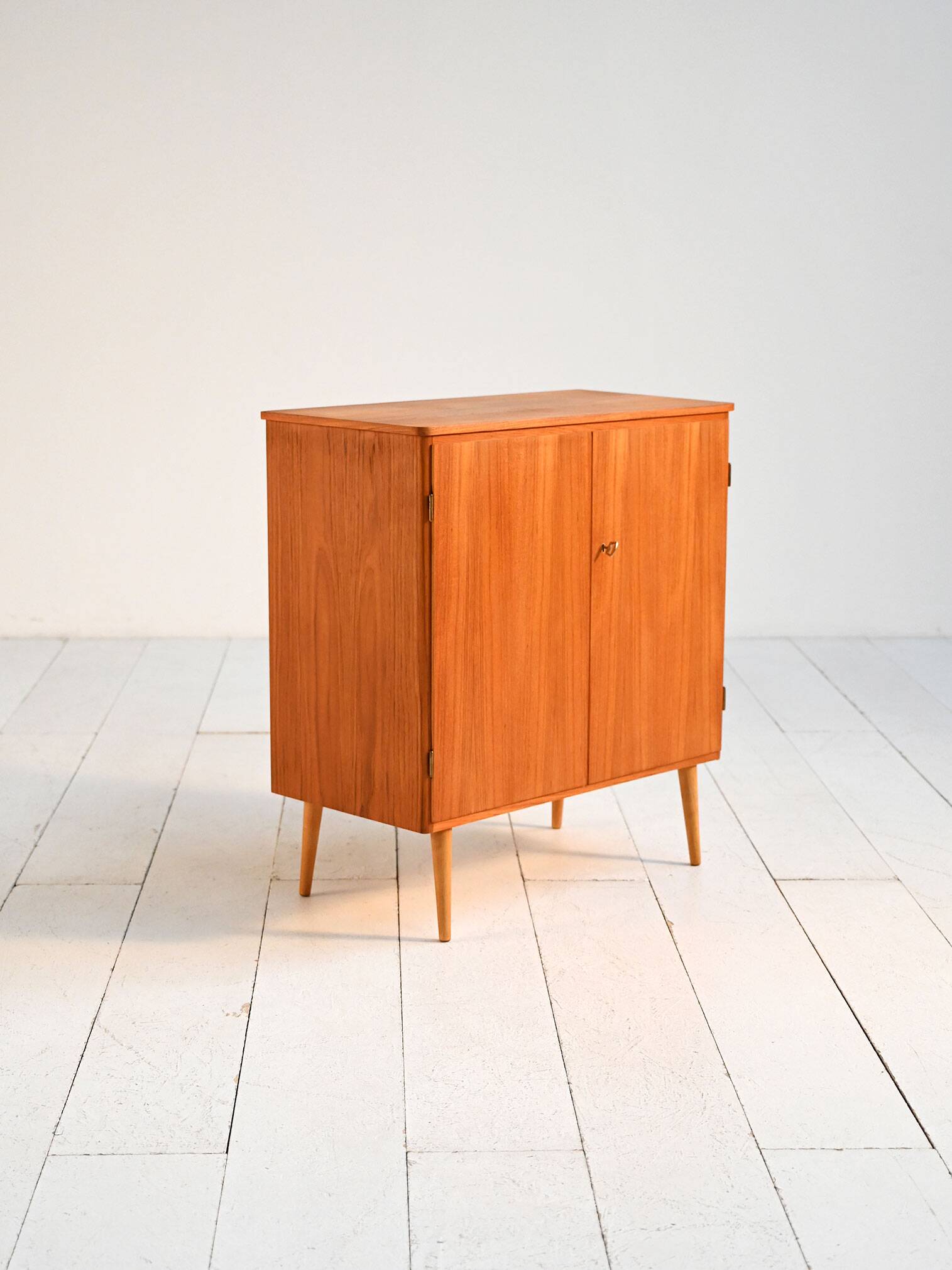 Mid-century Northern European teak cabinet, 1950s–1960s
