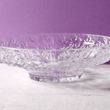 Glass Bowl: Mid-Century Floral Bohemia Plate, Sklo Union / 1960s