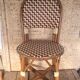 Chaise de bistrot  bambou et plastique