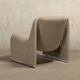 Giancarlo Piretti Alky Lounge Chairs in stone grey Bouclé Wool, Anonima Castelli