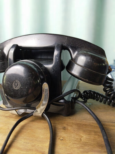 Vintage bakelite dial phone