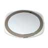 Smoked oval mirror 80x60cm