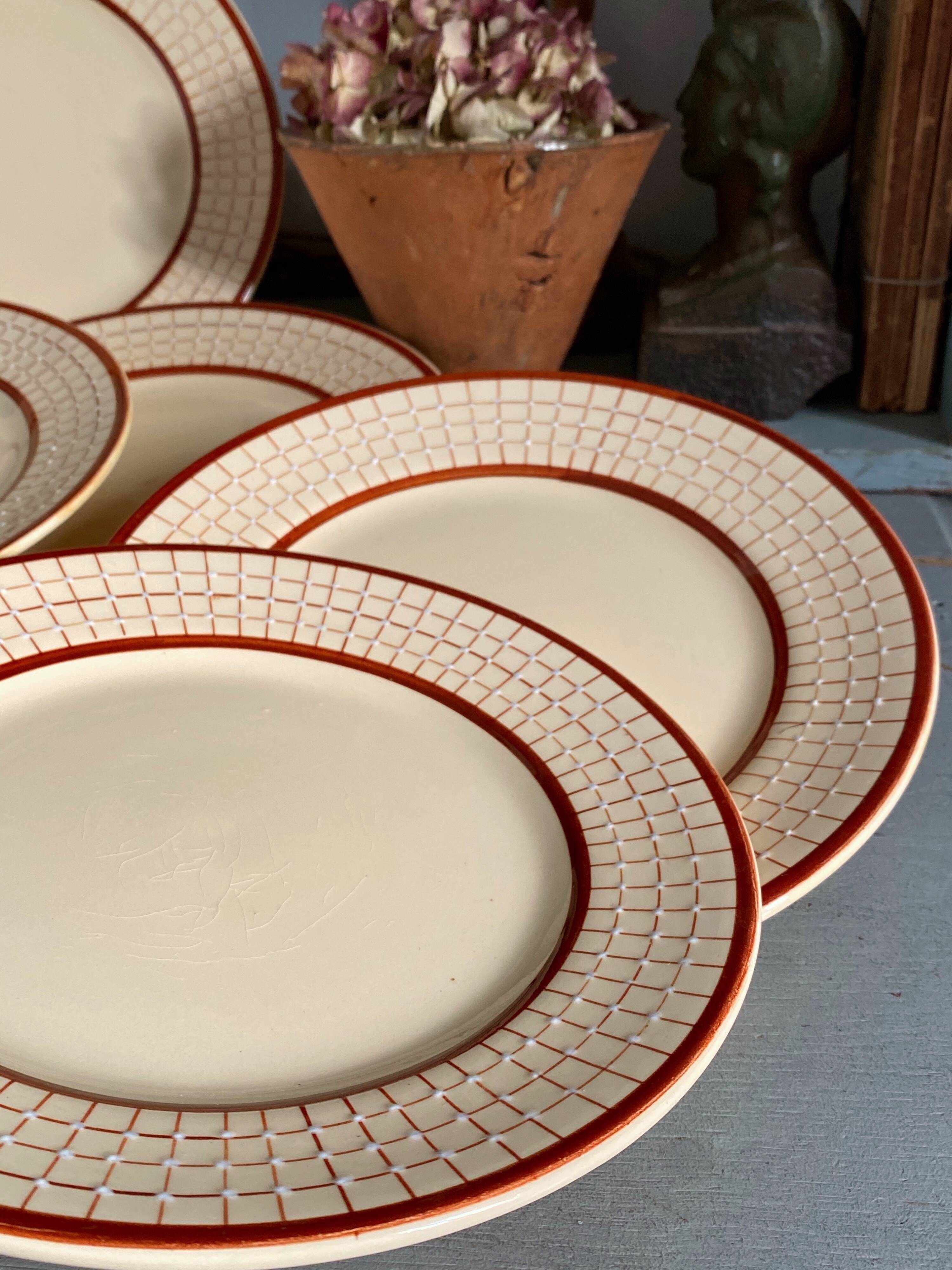 Longchamp Art Deco plates