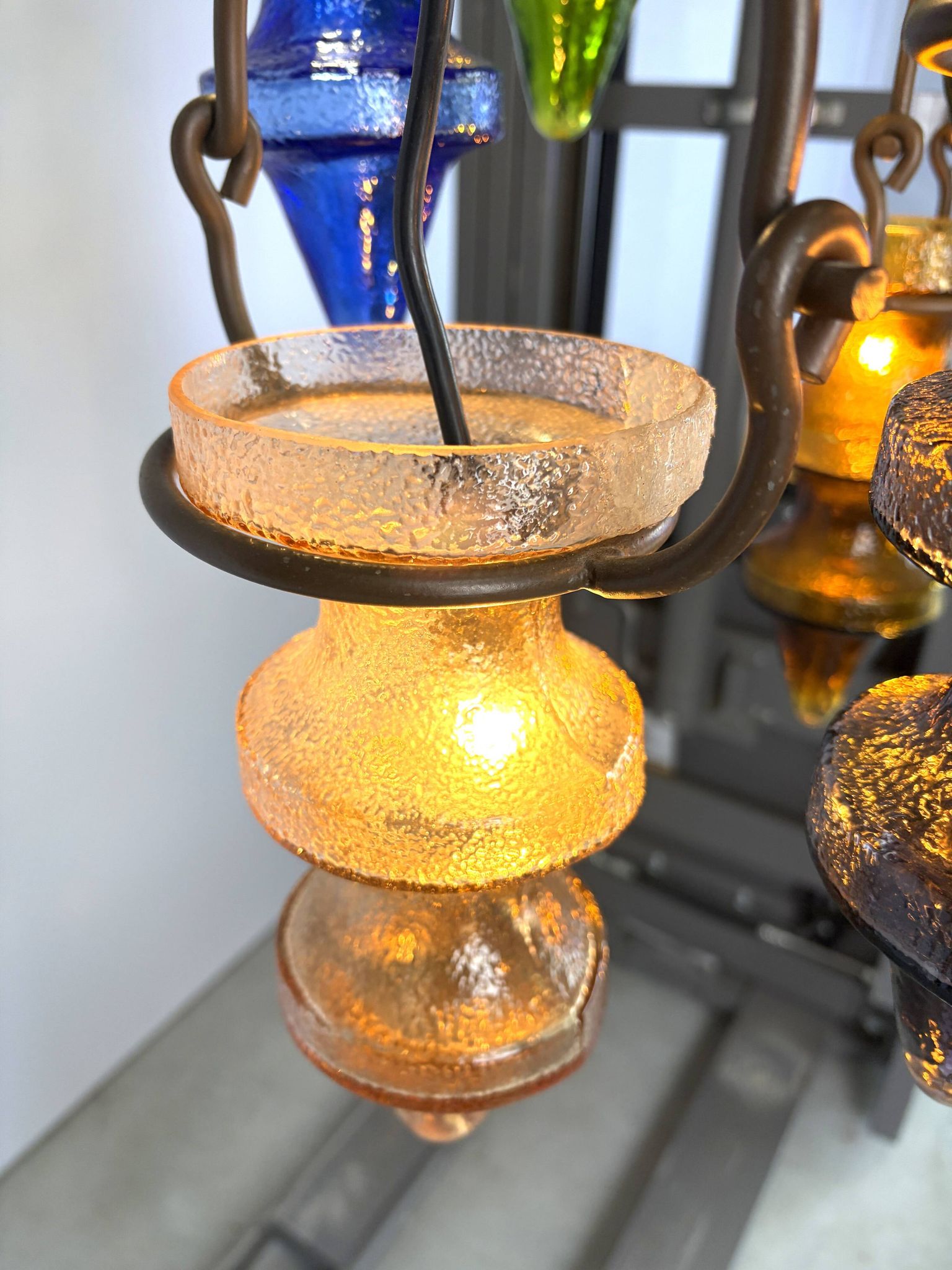 Brutalist stalactite chandelier by Nanny Still for Massive Belgium, 1960s