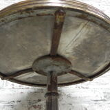 Bistro table with cast iron leg