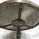 Bistro table with cast iron leg