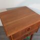 Danish beside tables in teck 2 drawers, scandinavian 1960