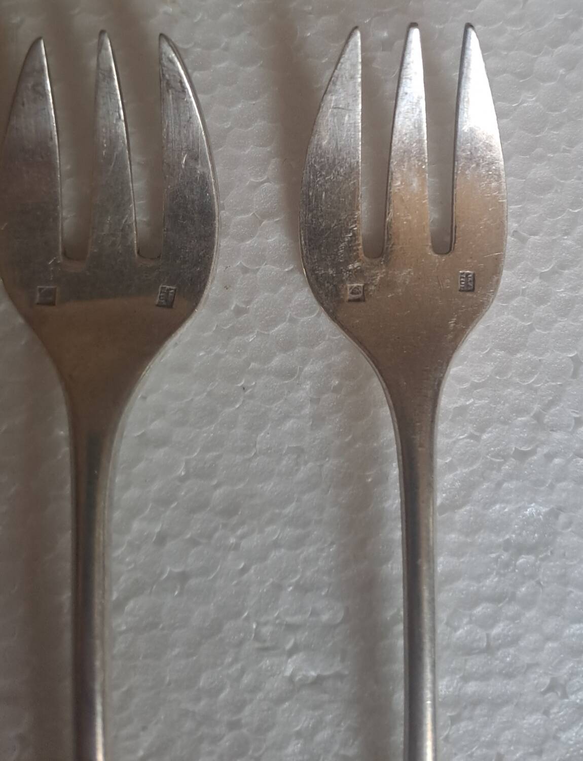 6 silver-plated oyster forks by Alfénide