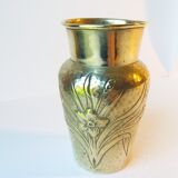 Brass Art Nouveau vase