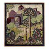Gabriel Laneyrie tapisserie panneau au petit point 1934