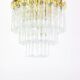 Glass chandelier from Limburg, Germany, 1960s