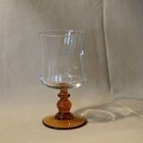 Set de 4 verres à pied ambré