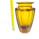 Art Deco vase, crystal, designed by J. Hoffmann, Czechoslovakia, 1930s