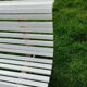 Banc de jardin avec pieds en fonte ancien