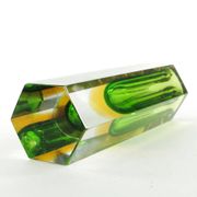 Sommerso vase, Murano glass, designed by F. Poli, Italy, 1950s