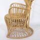 1970s design rattan armchair "Peacock Throne" by Rohe Noordwolde