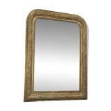 Miroir 105 x 77 cm doré ancien Louis Philippe