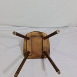 10 chaises de bistrot vintage en bois massif de chêne