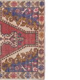 Vintage Turkish rug from Oushak, hand-woven 143x216 cm