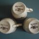 set of 6 Sarreguemines Agreste art table antique french cups plates
