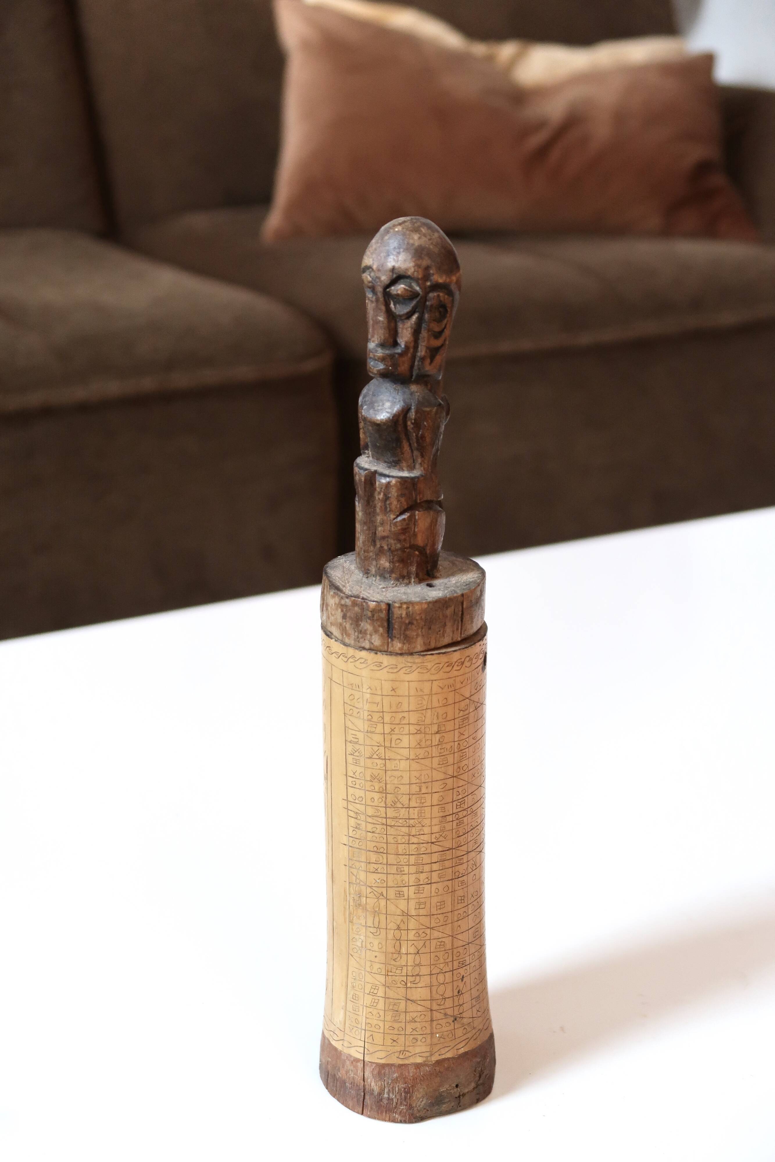 Indonesian wooden box, vintage