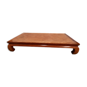 table basse en bois exotique - bambou