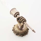 Pair of 1950’s solid metal ‘torch holding hand’ wall sconces by maison arlus