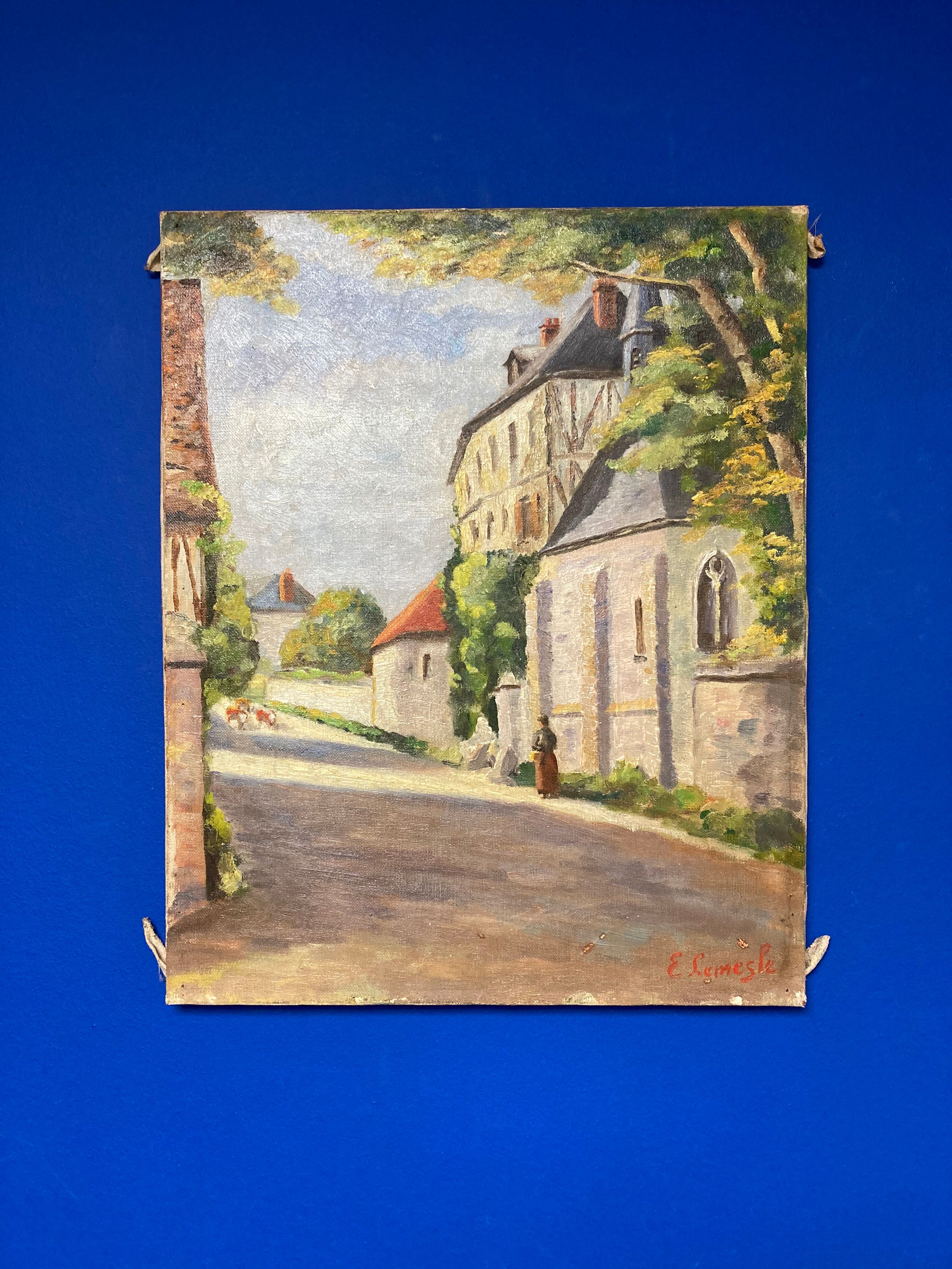 Huile sur toile vintage