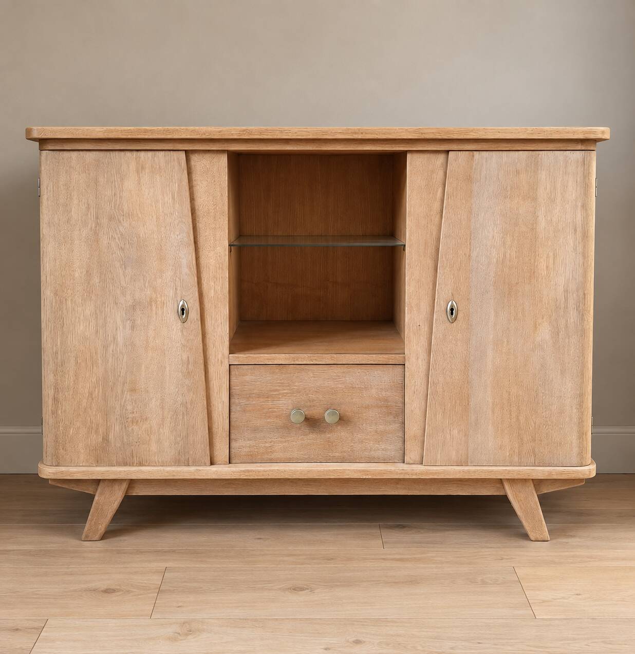 Scandinavian buffet with tapered legs