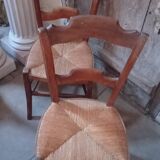 Pair of straw chairs