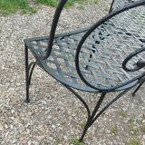 Banc de jardin en fer ancien