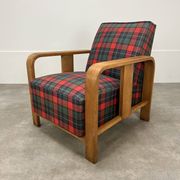 Fauteuil art déco bois années 30