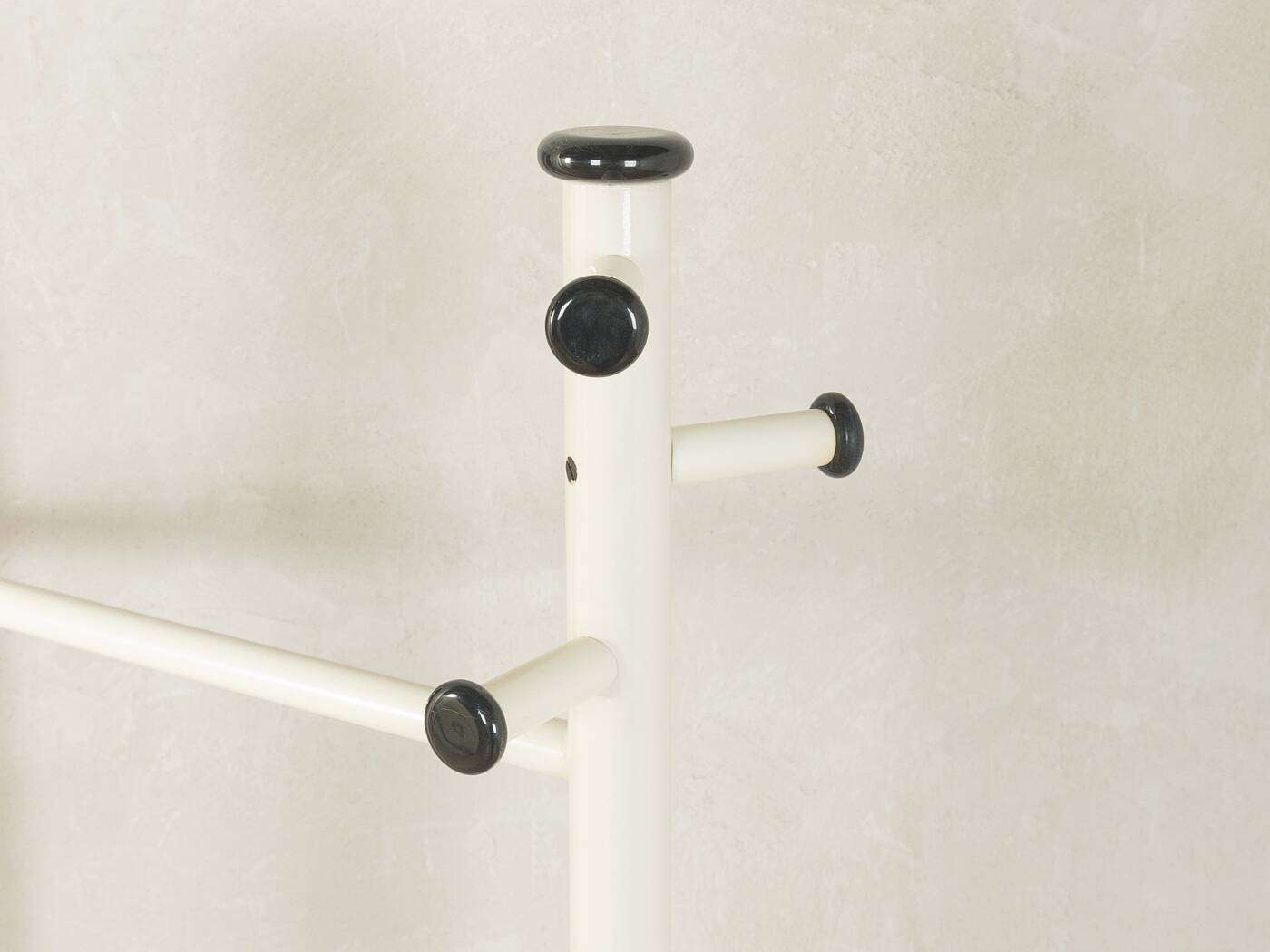 Postmodern coat rack by Schönbuch, 1970s, white lacquered metal with mirror