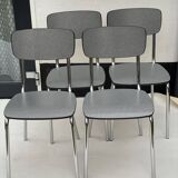 Round formica table with 4 formica chairs
