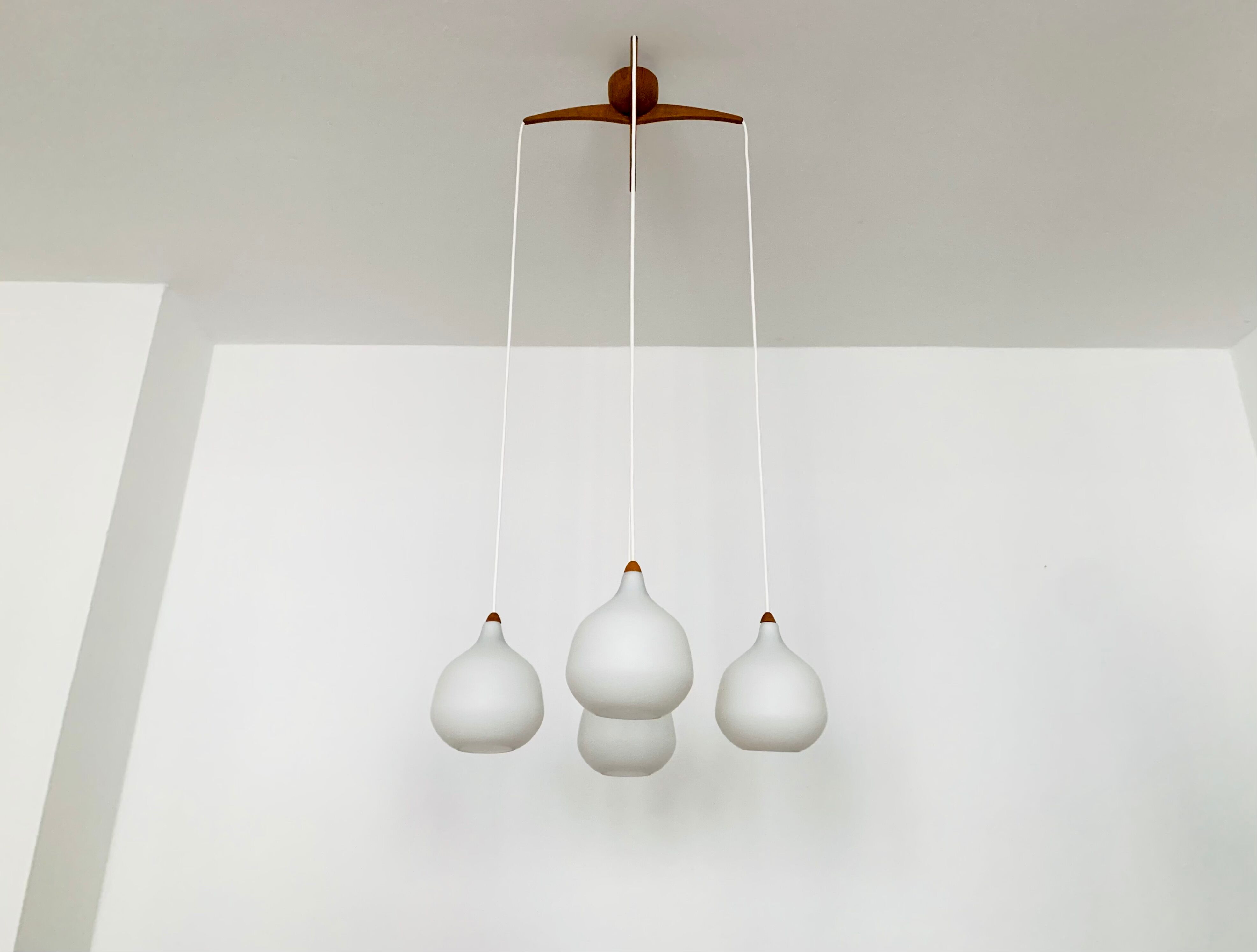 Opaline Cascading Lamp by Uno and Östen Kristiansson for Luxus
