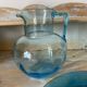 Antique glass jug and tray