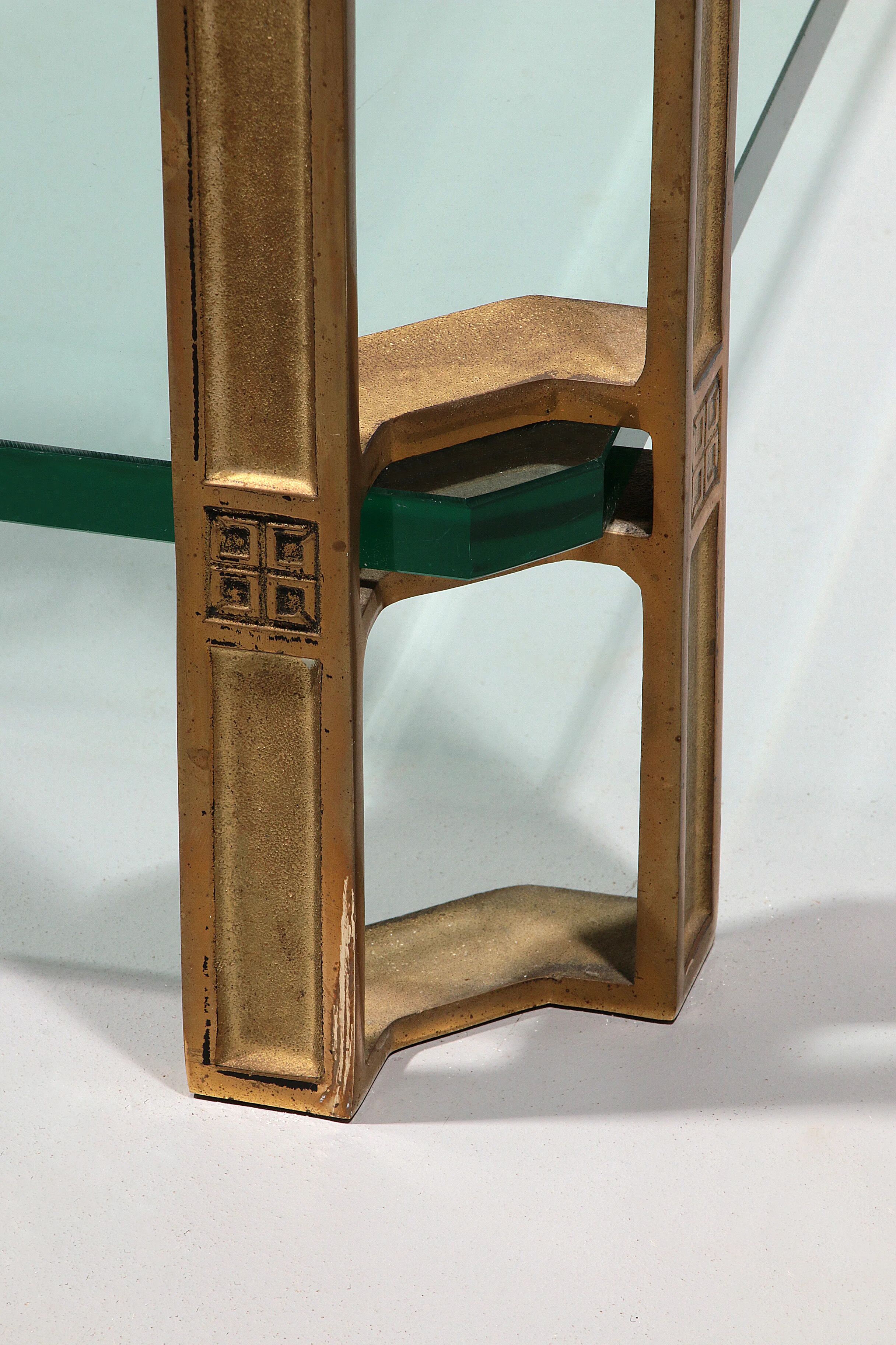 Peter Ghyczy T24 coffee table double glass 70s design 60x60