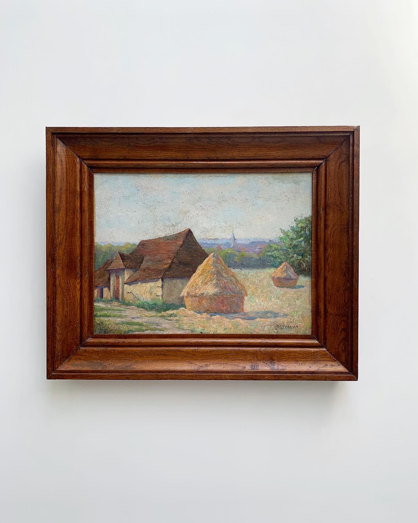 Oil painting signed Desvouas, 1900