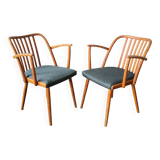 Pair of Scandinavian style armchairs, Antonin Suman, for Ton, Czech, 70s