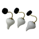 Lot 3 vintage opaline wall lights
