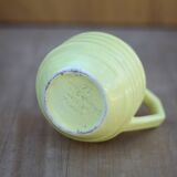 Pichet Onnaing France 71 , pichet jaune, pichet céramique art déco