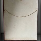 Antique 1881 Sculpté sur panneau en bois massif Relief